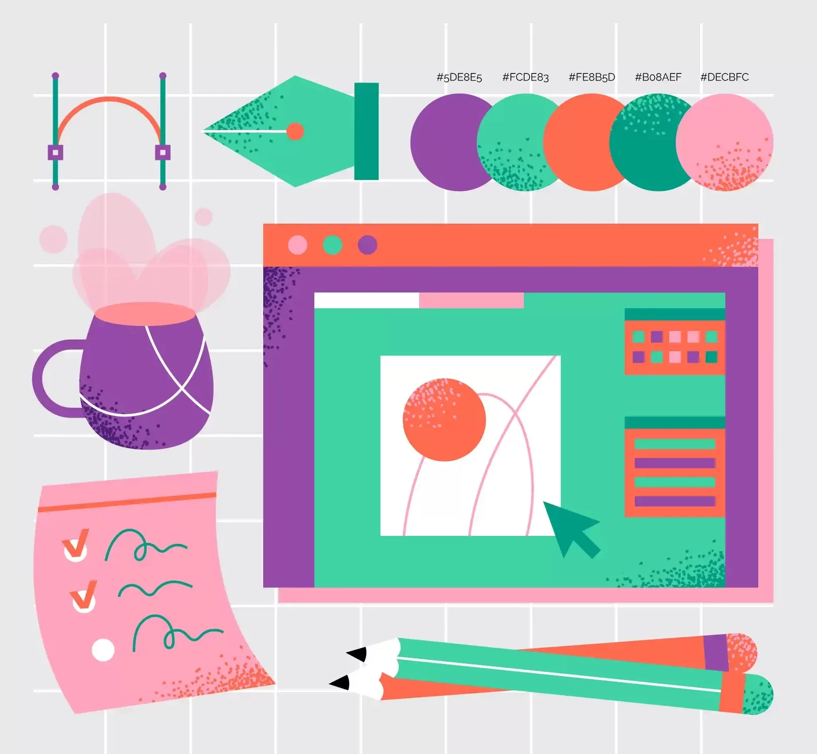 ilustración diseño gráfico